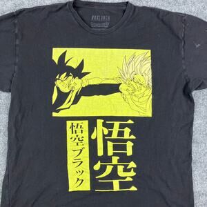 BoxLunch Dragon Ball Super T-Shirt Mens 2XL Black Anime Goku Graphic Casual